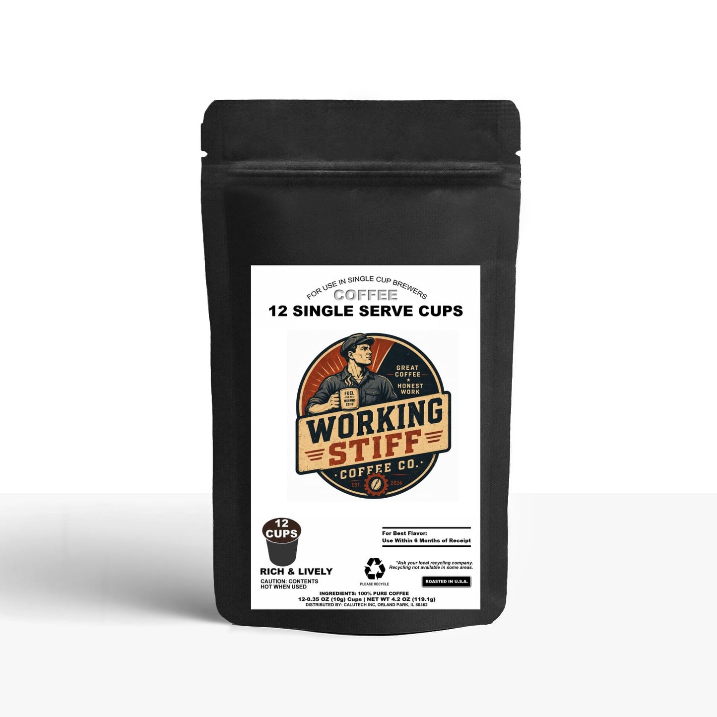 12 Pack Single Serve Coffee Capsules